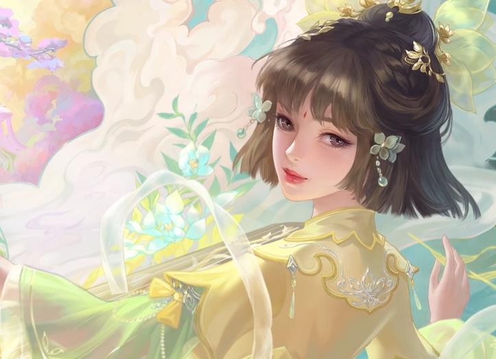 小扇引微凉，悠悠夏日长。快来跟随《天下》手游一起纳凉消暑~
